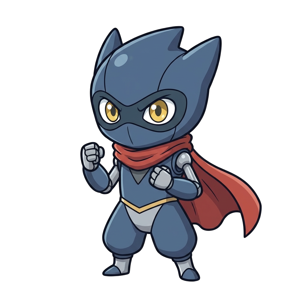 やる気に満ちたキャラクター